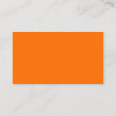 Oranje en witte polka stip Thanksgiving plaatskaar Plaatskaartje (Achterkant)