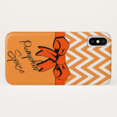 Oranje en witte pompoen spice Faux Bow, speciaal g Case-Mate iPhone Case (Achterkant (horizontaal))