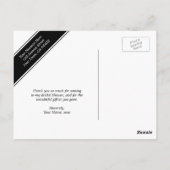 Oranje en witte poolvlek Dank u Briefkaarten (Achterkant)