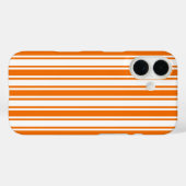 Oranje en witte snoepstrepen Case-Mate iPhone case (Achterkant (horizontaal))