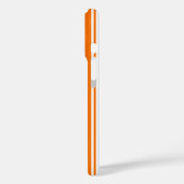 Oranje en witte snoepstrepen Case-Mate iPhone case (Achterkant / Links)