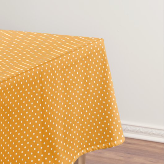 Oranje en Witte Stippen Tafelkleed (Voorbeeld)