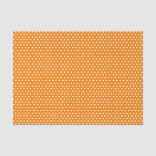 Oranje En Witte Stippen Tissuepapier (Voorkant)
