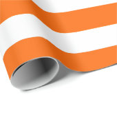 Oranje en witte strepen cadeaupapier (Rol Hoek)