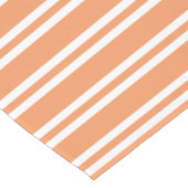 Oranje en witte strepen korte tafelloper (Hoek)