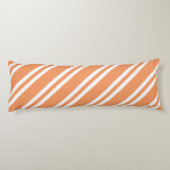 Oranje en witte strepen lichaamskussen (Achterkant)