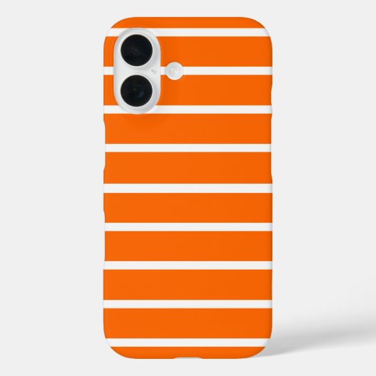 Oranje en witte strepen ontwerp Case-Mate iPhone case (Achterkant)