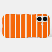 Oranje en witte strepen ontwerp Case-Mate iPhone case (Achterkant (horizontaal))