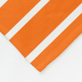 Oranje en witte strepen ontwerp fleece deken (Hoek)