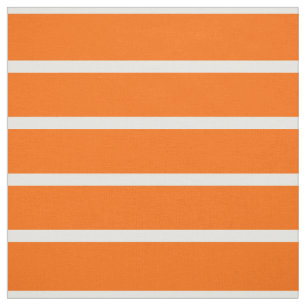Oranje en witte strepen ontwerp stof