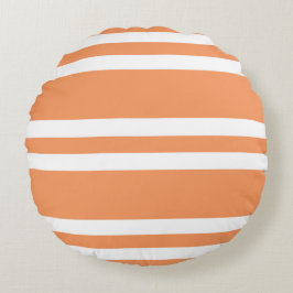 Oranje en witte strepen rond kussen