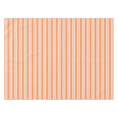 Oranje en witte strepen tafelkleed (Voorkant (Horizontaal))