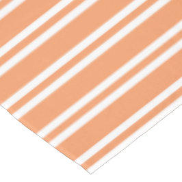 Oranje en witte strepen tafelkleed