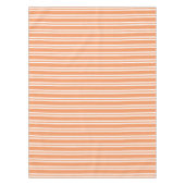 Oranje en witte strepen tafelkleed (Voorkant)