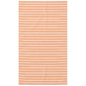 Oranje en witte strepen tafelkleed (Voorkant)
