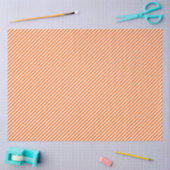 Oranje En Witte Strepen Tissuepapier (Craft)