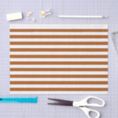 Oranje en witte strepen tissuepapier (Craft)