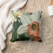 Oranje en witte ventilator kussen (Deken)