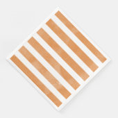 Oranje en witte Waterverf gestreepte party servett Servet (Hoek)