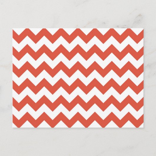 Oranje en witte zigzag briefkaart (Voorkant)