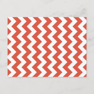 Oranje en witte zigzag briefkaart