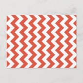 Oranje en witte zigzag briefkaart (Voorkant)