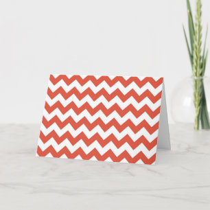 Oranje en witte zigzag kaart
