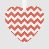 Oranje en witte zigzag ornament (voorkant)