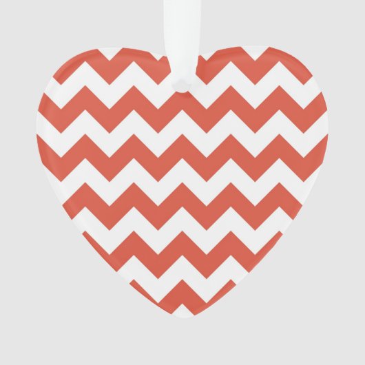 Oranje en witte zigzag ornament (voorkant)