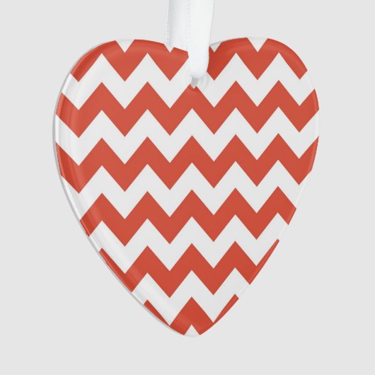 Oranje en witte zigzag ornament (voorkant)