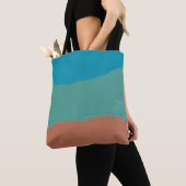 Oranje en zwart abstract schilderij tote bag (Dichtbij)