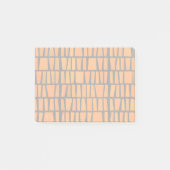 Oranje en zwart-afrikaans stammenpatroon post-it® notes (Voorkant)