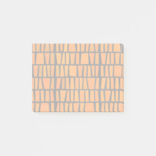 Oranje en zwart-afrikaans stammenpatroon post-it® notes
