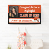 Oranje en zwart Afstuderen Banner (Insitu)