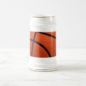 Oranje en zwart Basketball Bierpul (Center)
