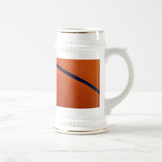 Oranje en zwart Basketball Bierpul (Rechts)