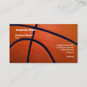 Oranje en zwart Basketball Visitekaartje