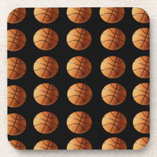 Oranje en zwart Basketbalpatroon, Drankjes Onderzetter