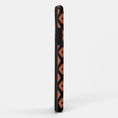 Oranje en zwart diamantpatroon Case-Mate iPhone case (Achterkant/rechts)