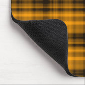 Oranje en zwart Flannel Mousepad Muismat (Hoek)