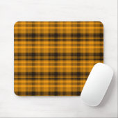 Oranje en zwart Flannel Mousepad Muismat (Met muis)