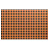 Oranje en zwart Gingham Pattern Fabric Stof (Yard (91,4 cm))