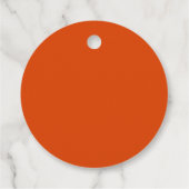 Oranje en zwart Graduation Cap Bedankjes Labels (Achterkant)