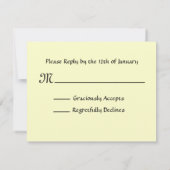 Oranje en zwart Grunge Damask RSVP Wedding (Achterkant)