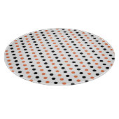Oranje en zwart Halloween Polka Dot Cutting Board Snijplank (Hoek)