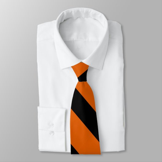 Oranje en zwart II Stropdas (Gebonden)