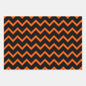 Oranje en zwart inpakpapier vel (Voorkant)