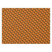 Oranje en zwart Marigold Patroon Tafelkleed (Voorkant (Horizontaal))