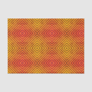 ORANJE EN ZWART Papieren zakdoekje Tissuepapier