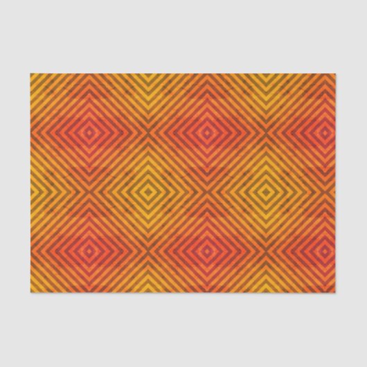 ORANJE EN ZWART Papieren zakdoekje Tissuepapier (Voorkant)